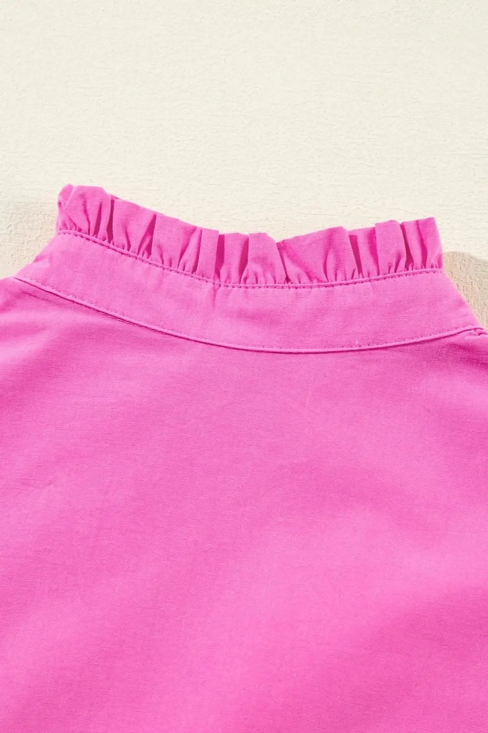 Chic cotton mini dress with ruffles - Love Salve